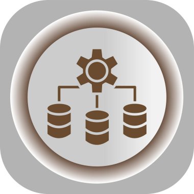 veritabanı simgesi, vektör resimleme