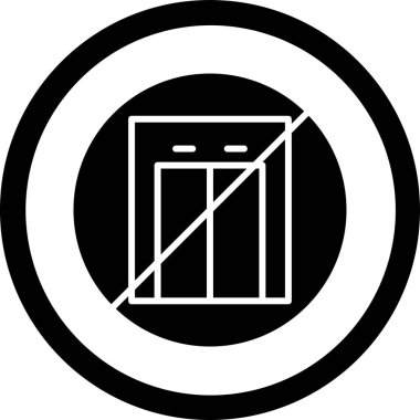 Çit simgesi şablonunun çizim vektörü grafiği