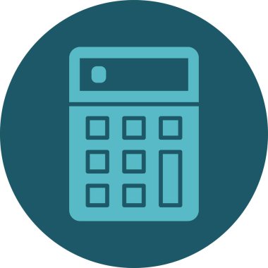 hesap makinesi basit simgesi, vektör illüstrasyon