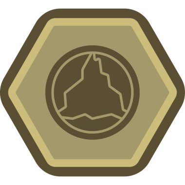 Bir yıldız simgesinin vektör illüstrasyonu