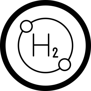 Bir kimyasal simgenin vektör illüstrasyonu
