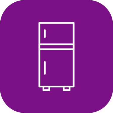 buzdolabı simgesi vektör illüstrasyonu