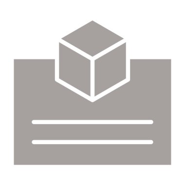 karton kutu ana hatlarıyla dağıtım simgesi