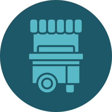 Modern oto tamir simgesinin vektör illüstrasyonu