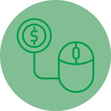 Dolar simgesi vektör illüstrasyonu