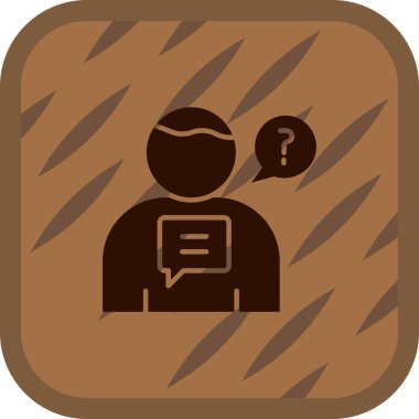 Bir insan simgesinin vektör illüstrasyonu