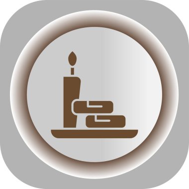 Mum simgesi. vektör illüstrasyonu