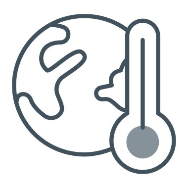 termometre simgesi vektör illüstrasyonu