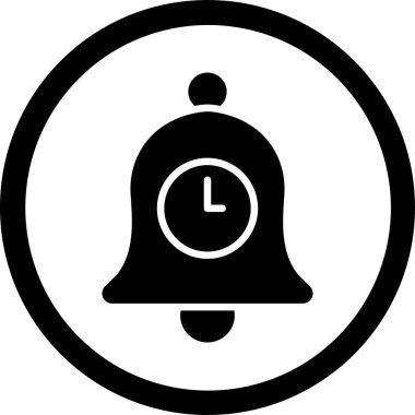 Çan web simgesi, basit vektör illüstrasyonu