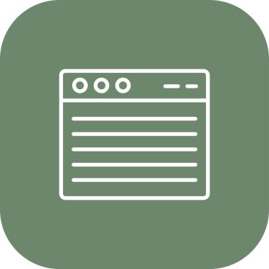 Web simgesi, basit vektör illüstrasyonu