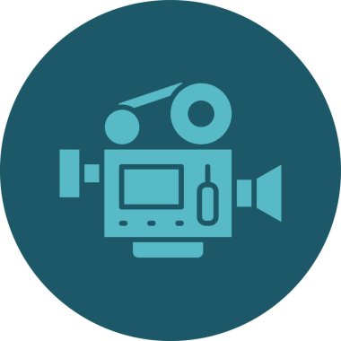 video. Web simgesi basit illüstrasyon