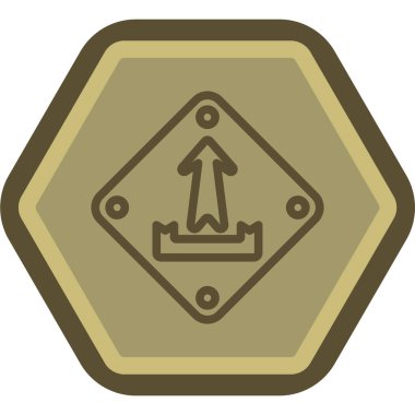 Pusula simgesini, basit vektör çizim