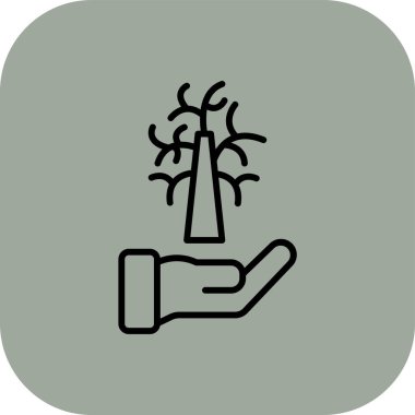 ağaç simgesi vektör sembolü