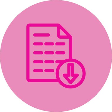 belge simgesi vektör illüstrasyonu