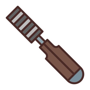 Tornavida simgesinin vektör çizimi