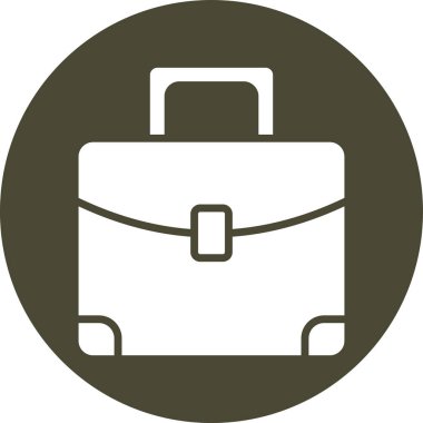 Çanta. Web simgesi basit illüstrasyon