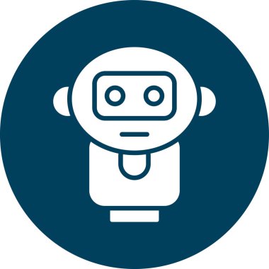 Robot simgesinin vektör illüstrasyonu