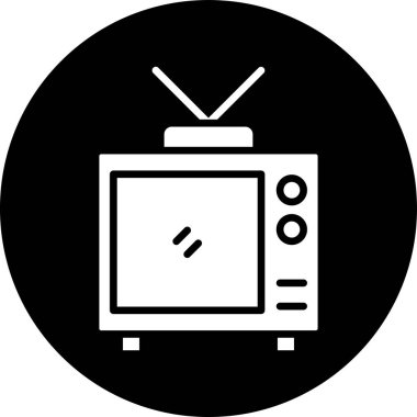 Televizyon. Web simgesi basit illüstrasyon