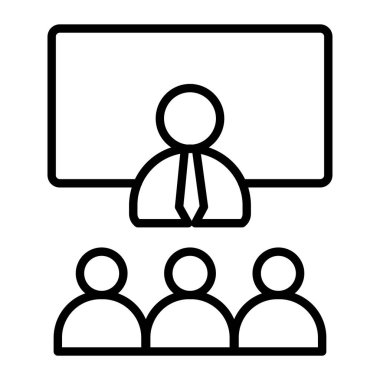 İş tanıtımı satırı vektör simgesi