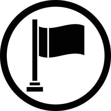 bayrak web vektör simgesi