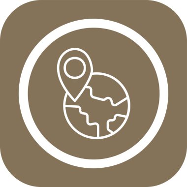 Yeryüzü ikonu vektör illüstrasyonuName