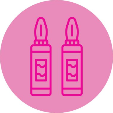 Bir güzellik simgesinin vektör illüstrasyonu