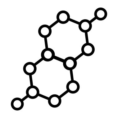 Molekül yapısı simgesi, anahat stili
