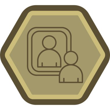 Moda Biçimli İnsanlar Simgesi İzole Arkaplan