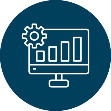 Seo simgesinin vektör illüstrasyonu