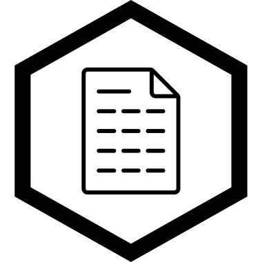 Belge dosyasının vektör illüstrasyonu