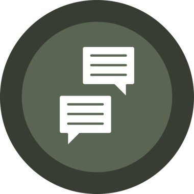 Sohbet simgesi, vektör çizimi