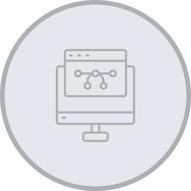 Web tarayıcı simgesi, vektör çizim