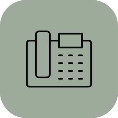 Cep telefonunun web simgesi, vektör illüstrasyonu