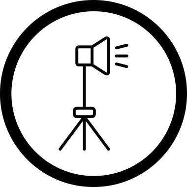 Modern bir sinema ikonunun vektör illüstrasyonu