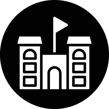 Bir binanın vektör illüstrasyonu