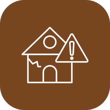 Uyarı web simgesi, vektör çizim