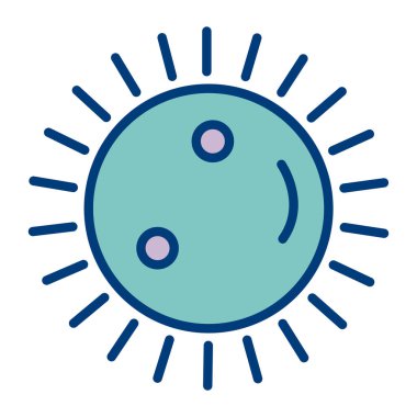 Güneş Simgesi Vektör illüstrasyonu