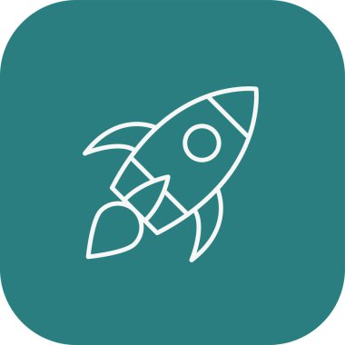 Roket simge vektör çizim