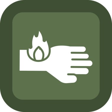 Yangın sigortası ikonu. resim biçimi yuvarlak kare tuşlu, açık yeşil ve gri renkli düz simge simgesidir..