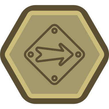 Yol işaretinin vektör illüstrasyonu