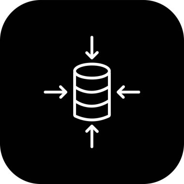 veritabanı vektör çizgisi simgesi