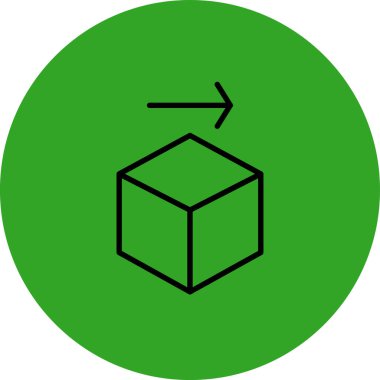 vektör küp simgesi