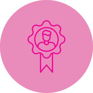 Bir çiçek simgesinin vektör illüstrasyonu