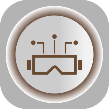 gözlük simgesi, vektör illüstrasyonu