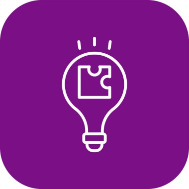 Soyut arkaplanda ampul simgesi izole edildi