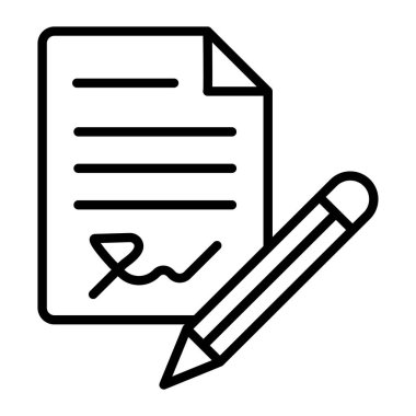 Şeffaf bir arkaplanda vektör çizimi yazılıyor. Birinci kalite semboller. Konsept ve grafik tasarım için ince çizgi simgesi.