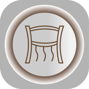 Benzersiz koltuk vektörü simgesi