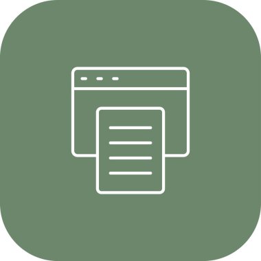 vektör tarayıcı simgesi illüstrasyonu