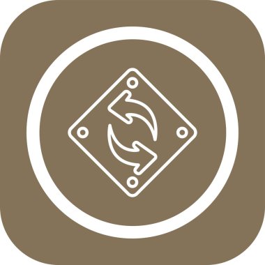 Modern simgenin vektör illüstrasyonu