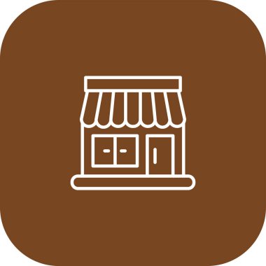 Çevrimiçi Depolama simgesi, vektör illüstrasyonu